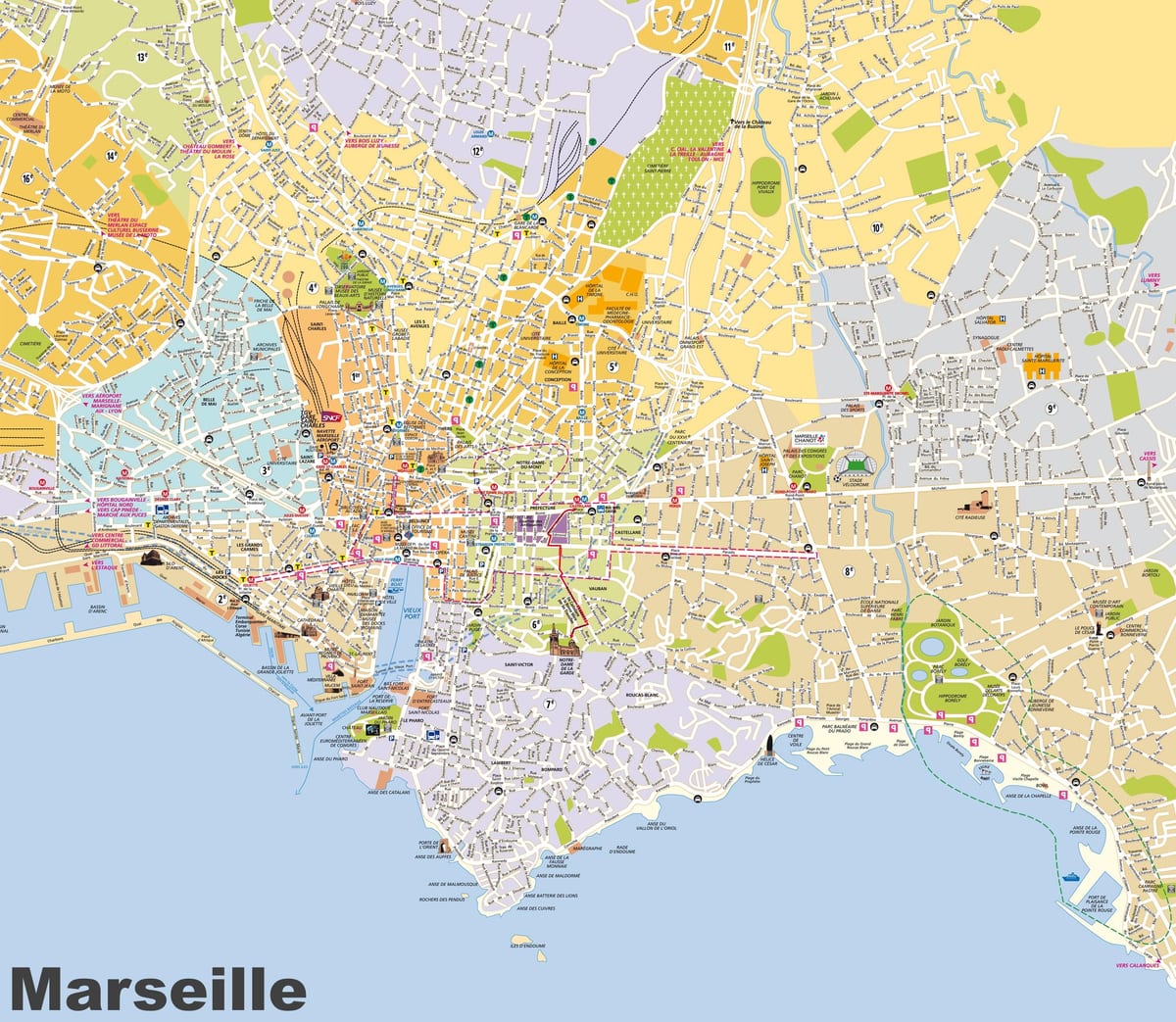Marseille mapa pdf
