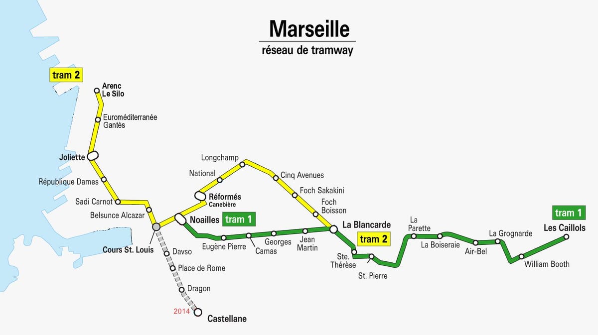 mapa ng Marseille bagon
