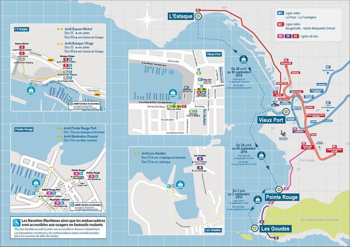 mapa ng Marseille bangka