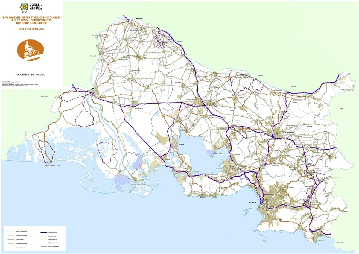 mapa ng Marseille bike