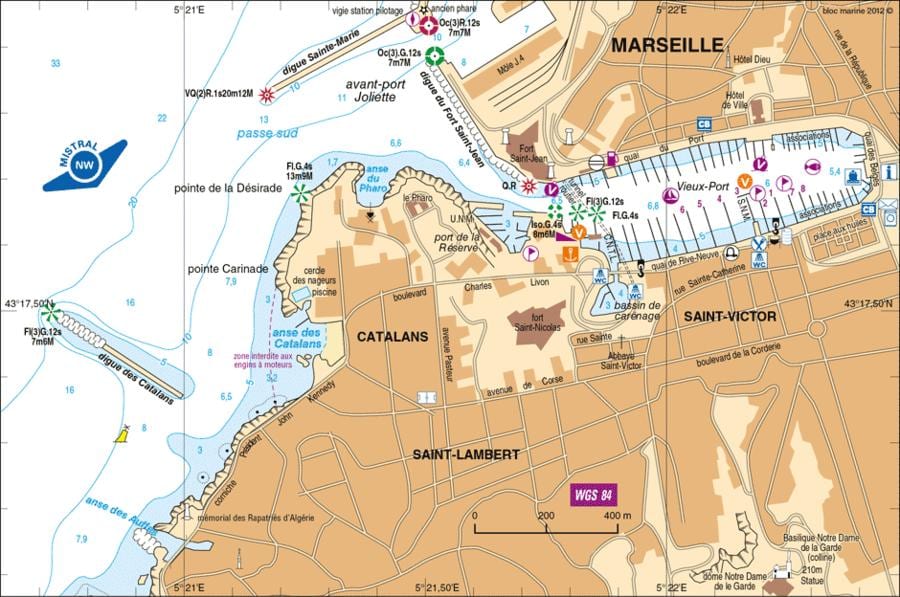 mapa ng Marseille terminal cruise