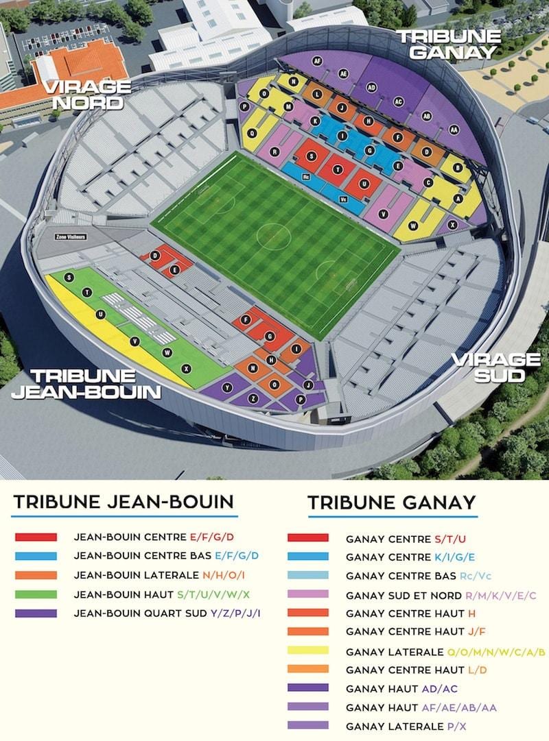 mapa ng Marseille football stadium