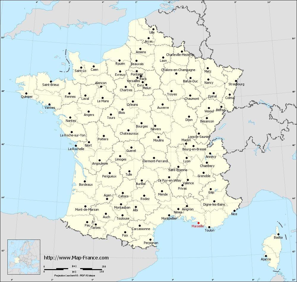 Marseille sa mapa