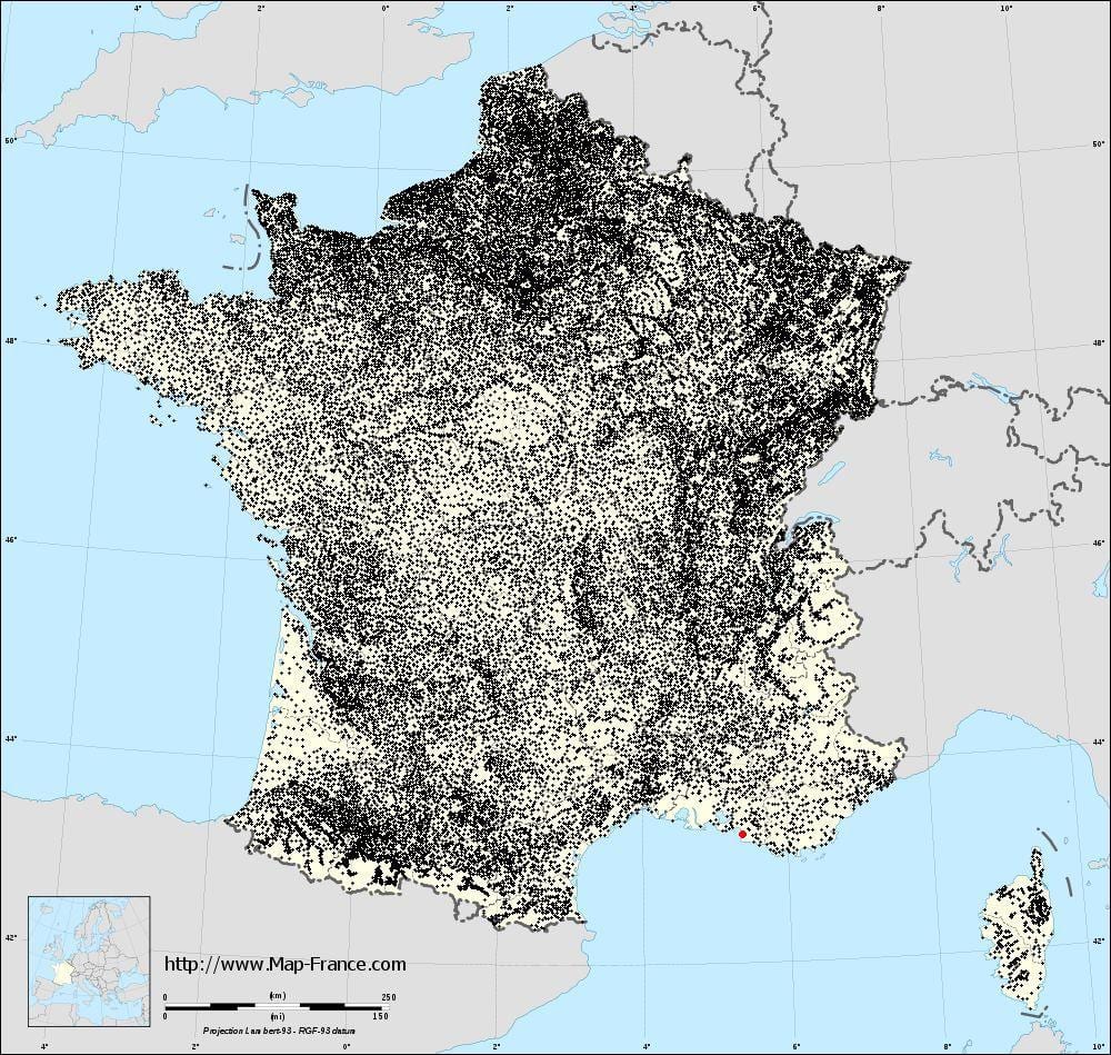 mapa ng Marseille munisipyo