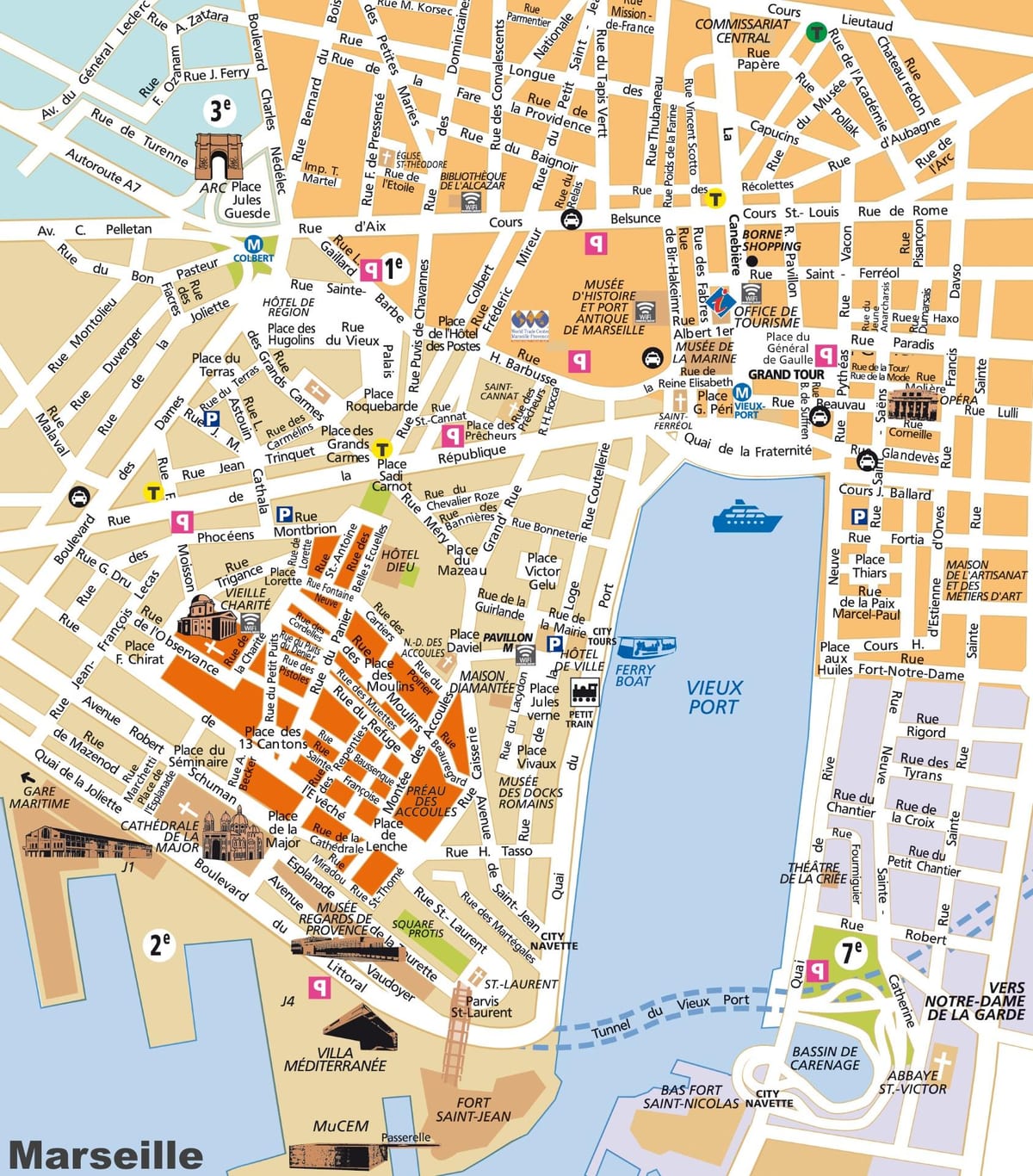 offline na mapa ng Marseille