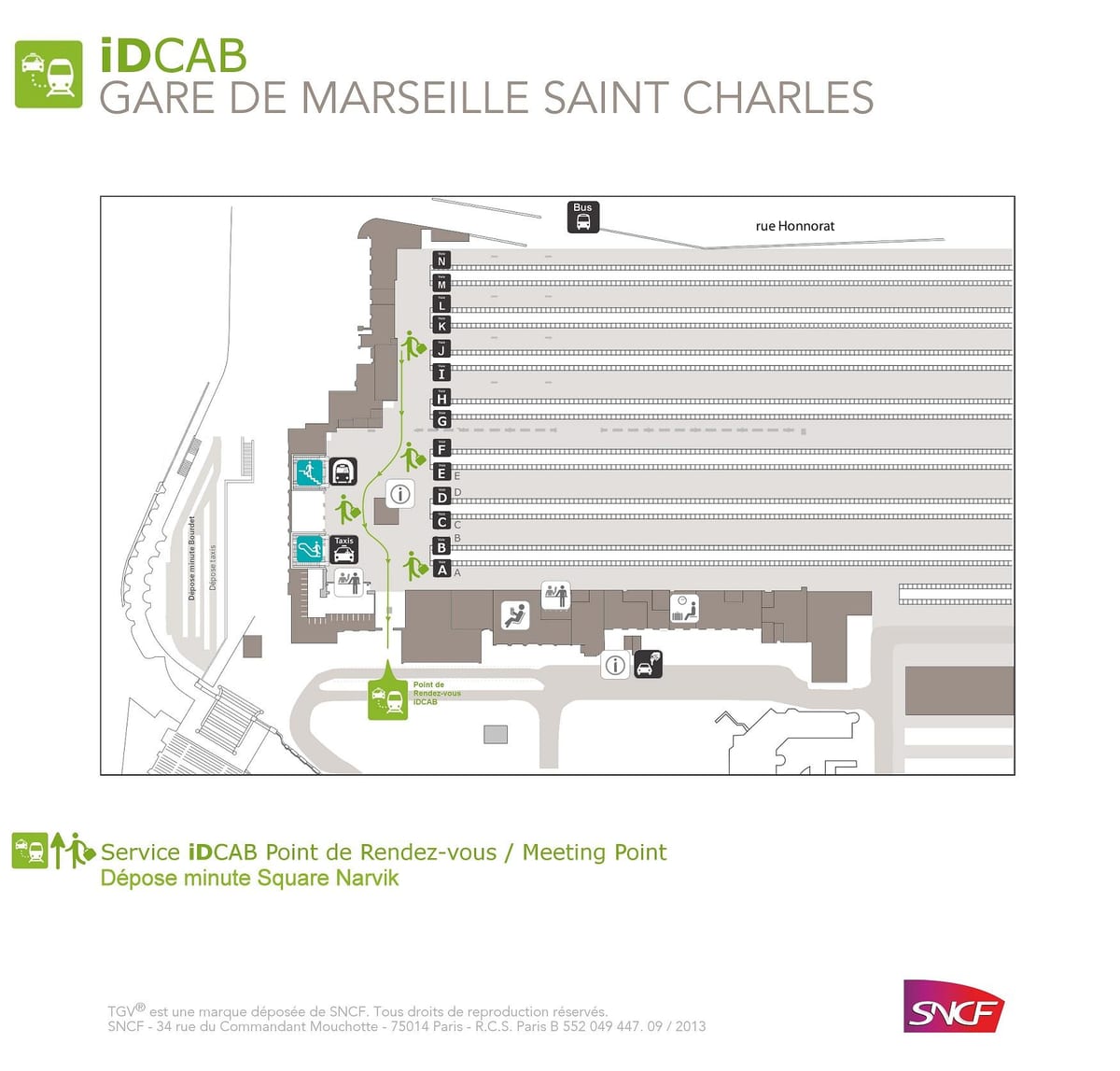 mapa ng Marseille st charles istasyon ng tren