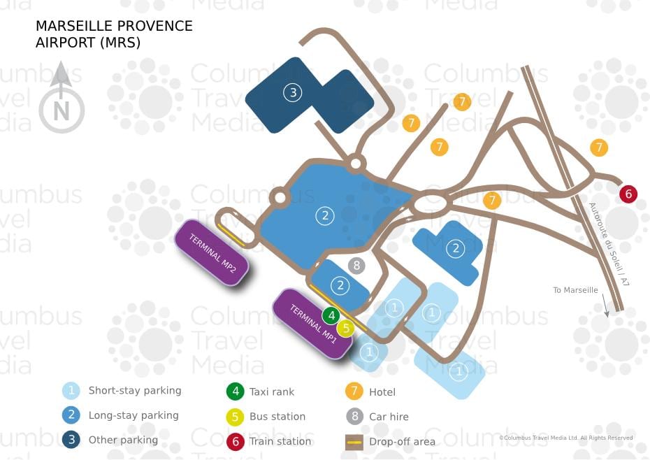 Sa Marseille airport mp2 mapa
