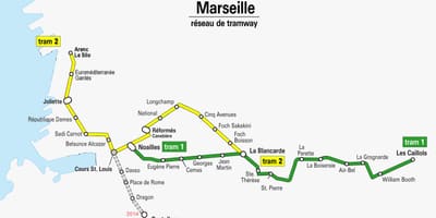 Mapa ng Marseille bagon