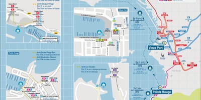 Mapa ng Marseille bangka