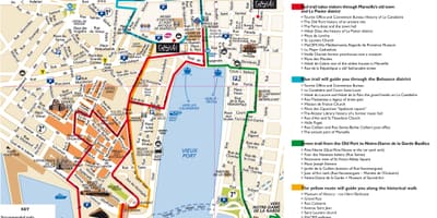 Marseille old town map