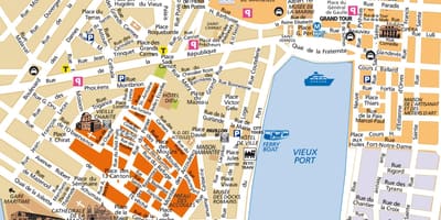 Offline na mapa ng Marseille