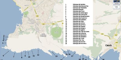 Mapa ng Marseille park