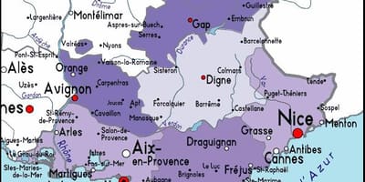 Mapa ng rehiyon Marseille