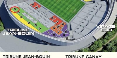 Stade velodrome seating mapa