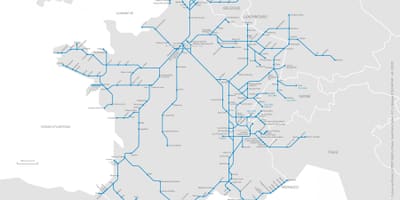 Mapa ng Marseille tren